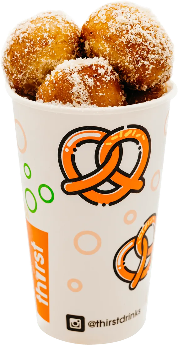 Cinnamon Sugar Pretzel Bite Cup