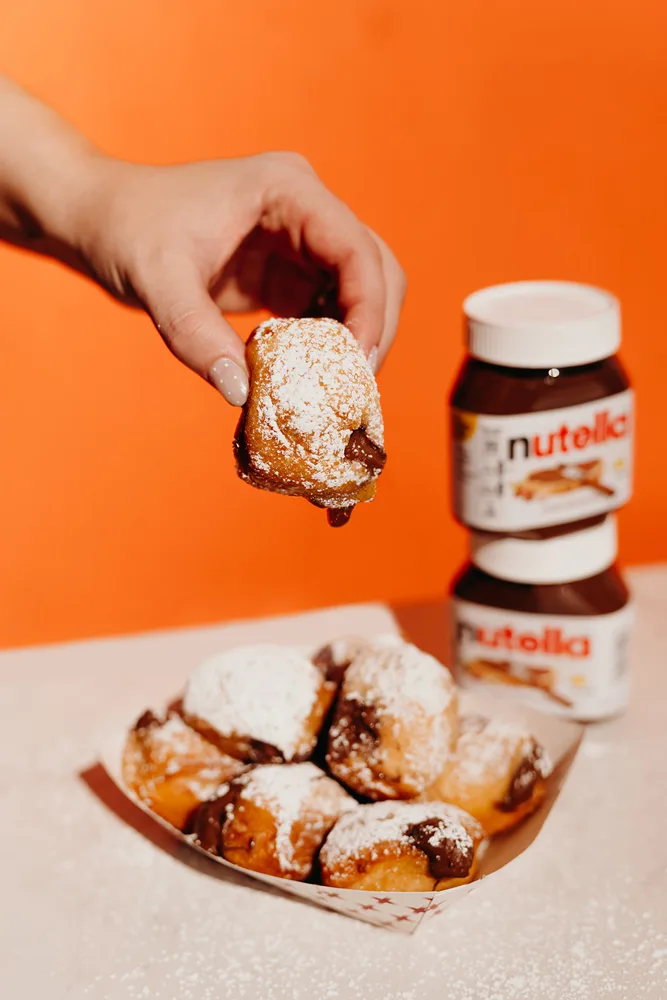 Nutella Filled Beignet Bites